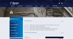 Desktop Screenshot of ir.barnesgroupinc.com